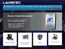 Tablet Screenshot of lanstec.com